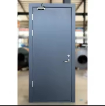 Steel Exterior Doors Fire Rated with Deadbolt Solid Finished Surface