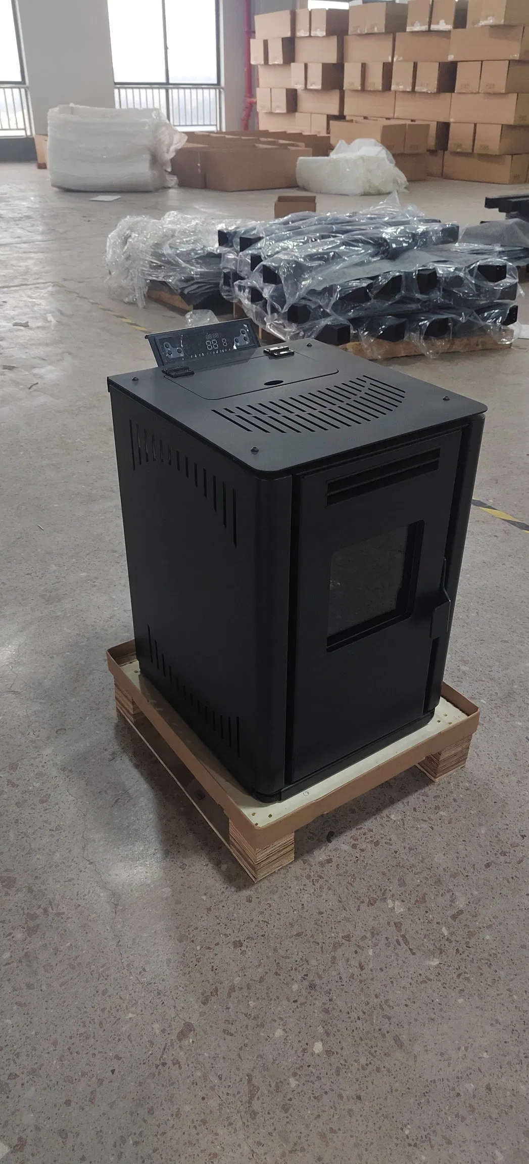 Дровяная печь на пеллетах 40-60 м² без электричества