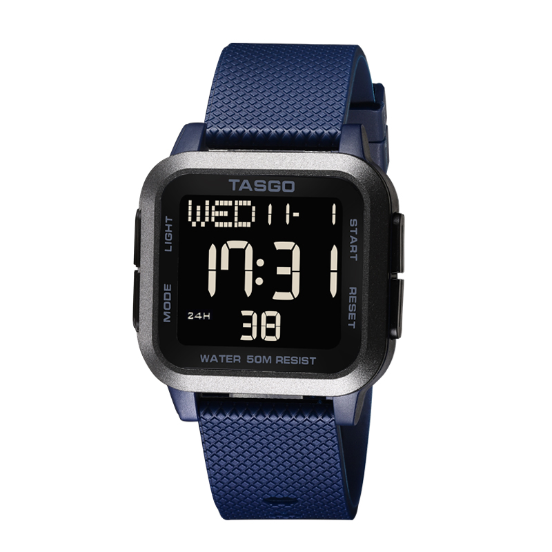 Fashion Sports Waterproof Smart Watch Men Wrist Back Light LED Display Watch