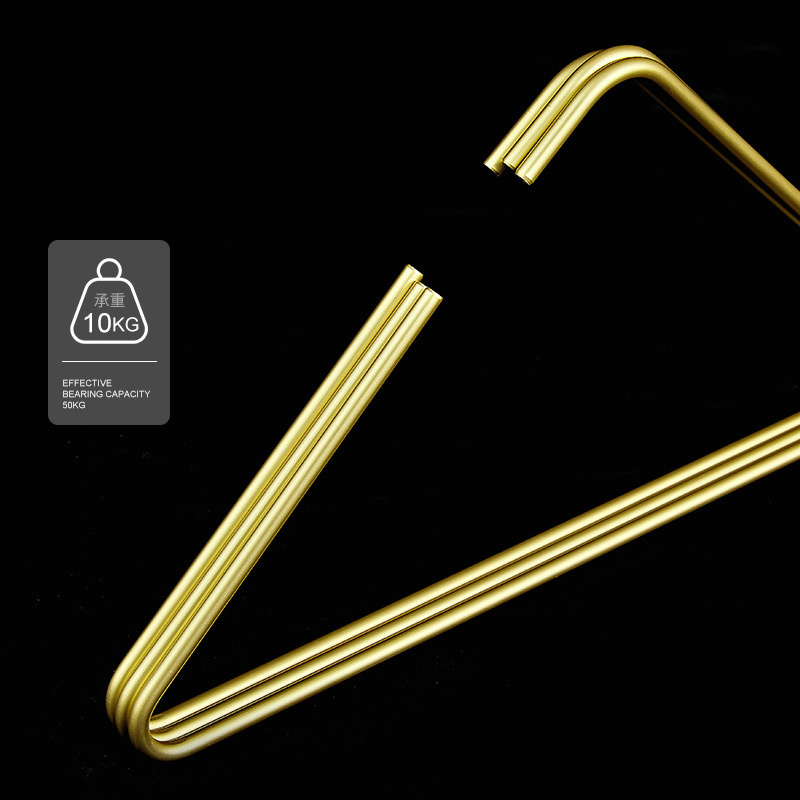 Triangular Design Aluminum Alloy Clothes Hanger Household Item Wet Dry Metal Hangers