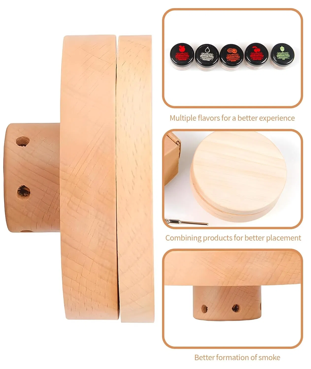 Custom Wood Premium Cocktail Set for Home Mixology Enhance Wood Chips for Whiskey Tasting and Gourmet Food Experience for Party Hosts