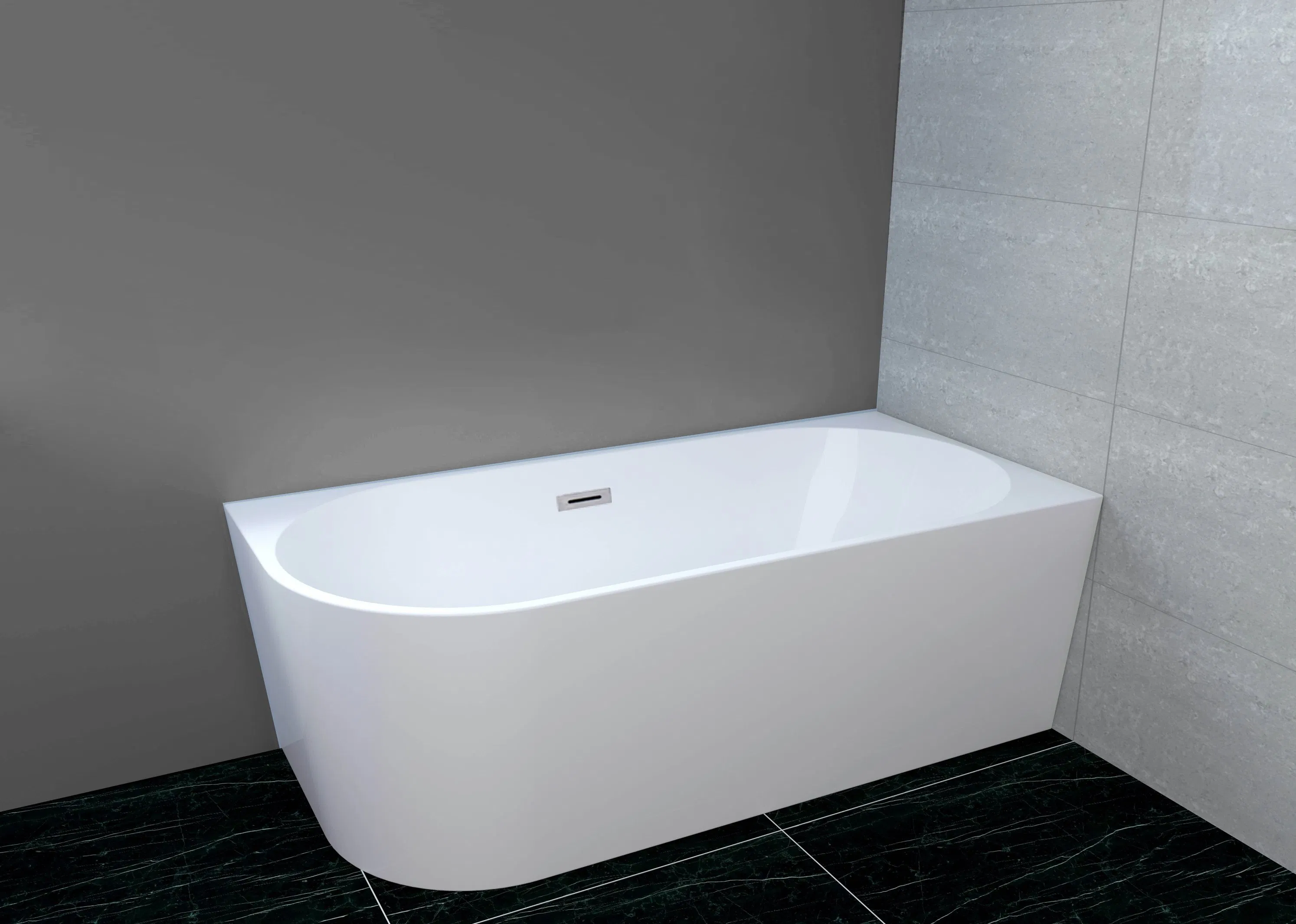 Cheap Modern 1600*800*580mm Artificial Stone Bathroom Bathtubs