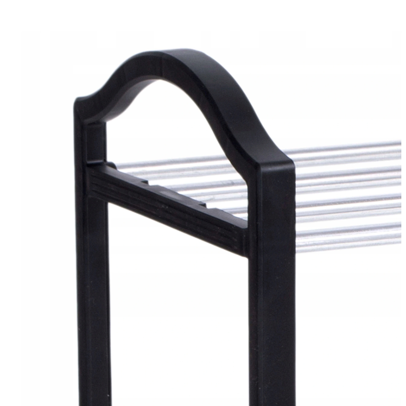 Cheap 4 Tiers Metal Plastic Shoe Storage Organiser Rack