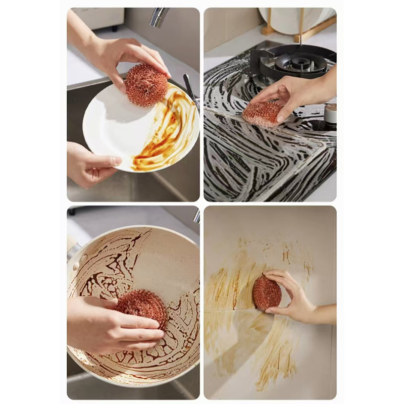 Strong Cleaning Ability Copper Scourer Kitchen Scrubber with Factory Price