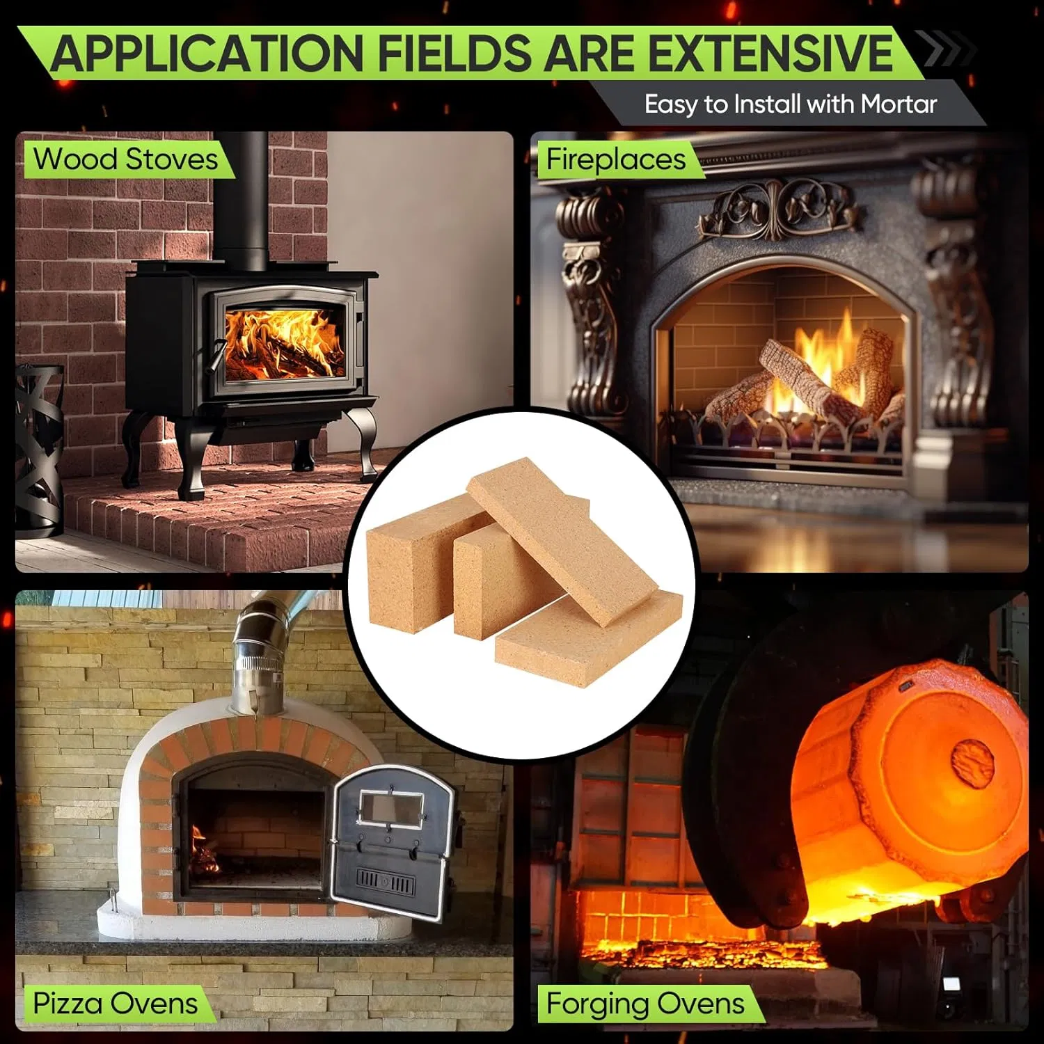 High Purity Refractory Fire Brick Magnesia Carbon Sleeve Refractory Bricks