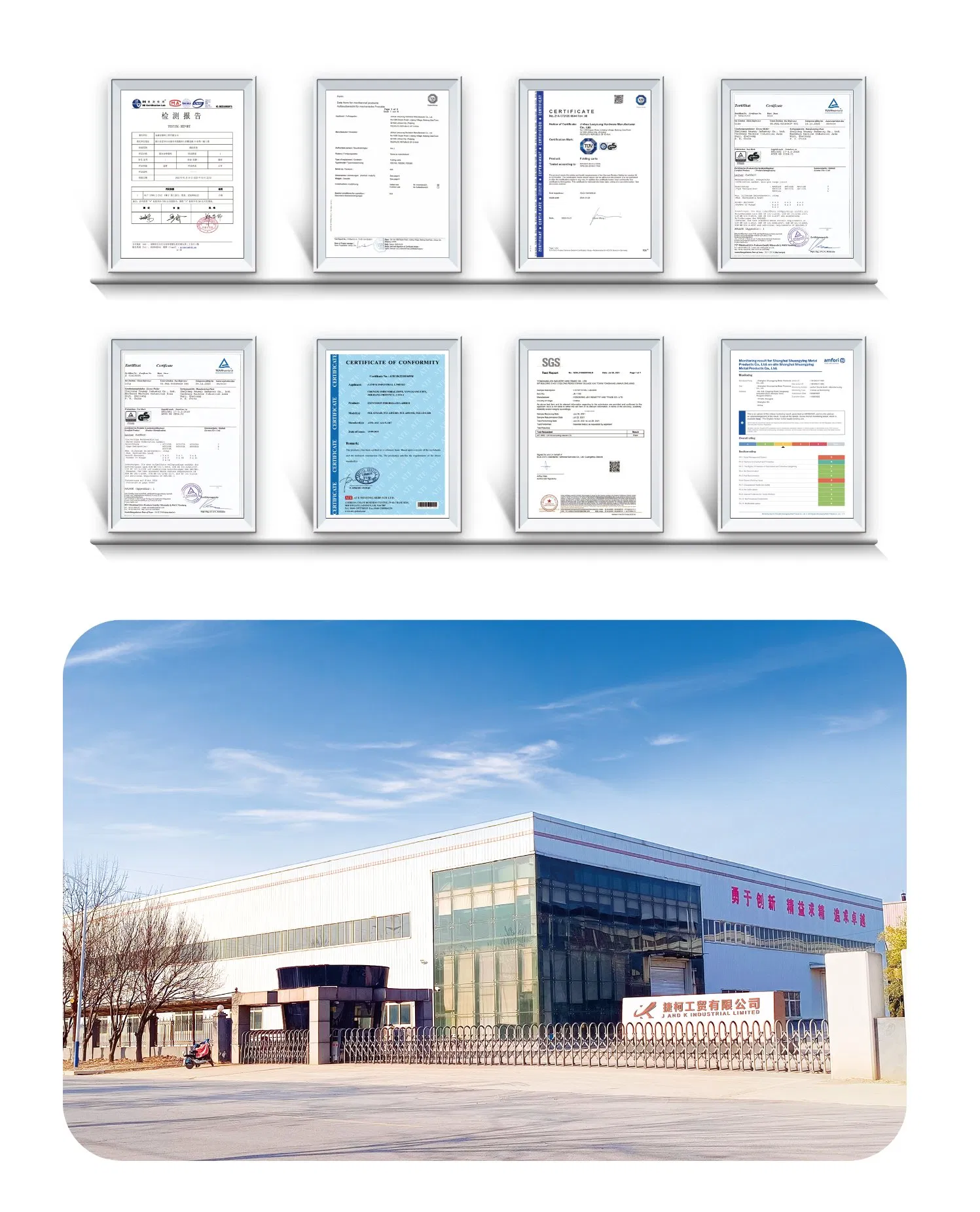 2.6m GS Approved Anti-Corrosion Coating for Factory Assembly Line High Reach Telescopic Ladder