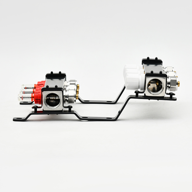 Sanipro Commercial Factory Price OEM/ODM 304 Stainless Steel 3way Flow Meter Warm Floor Central Heating Manifold Mixing Valve