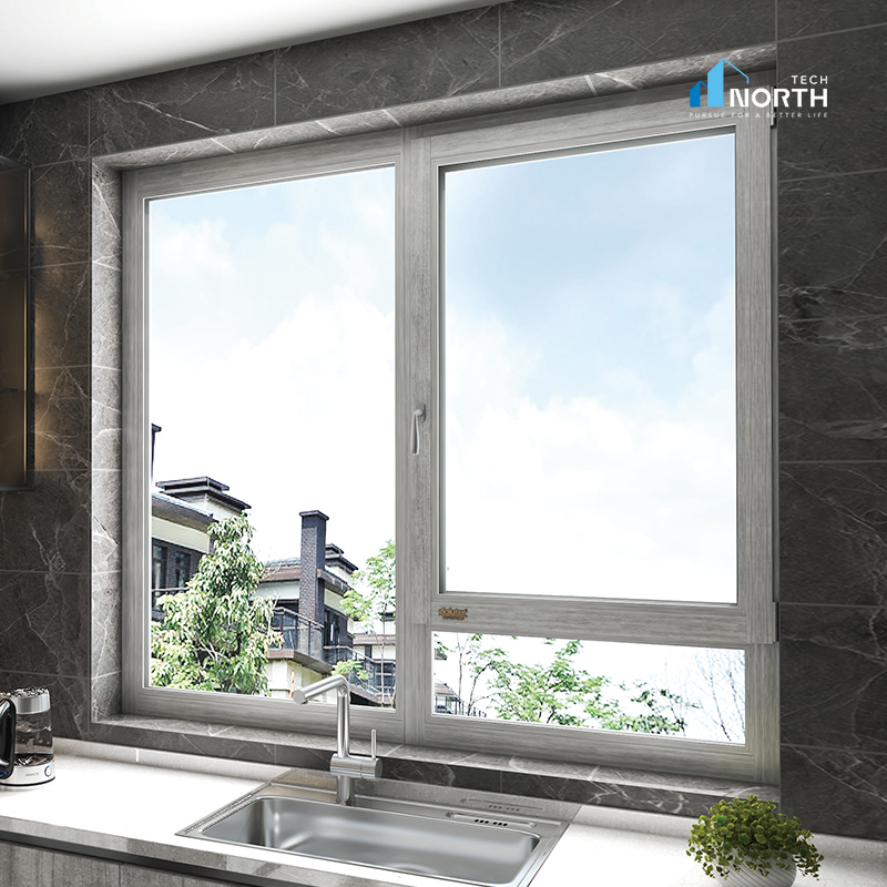 Factory UPVC Double / Triple Glazed Bespoke Design Vinyl Swing Casement Glass Window