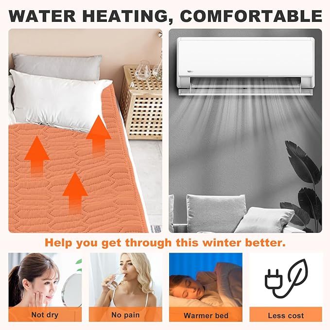 Versatile Electric Warm Heating Mattress Cover for Cozy Nights and Relaxation
