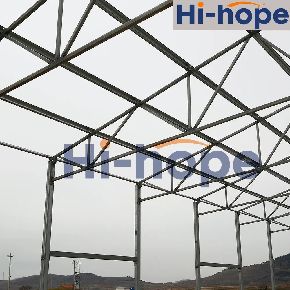 Eco-Conscious Steel Poultry House with Thermal Insulation and Weather Resistant Galvanized Materials