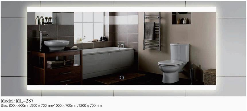 Round 5mm or 4 mm Silver Glass LED Mirror