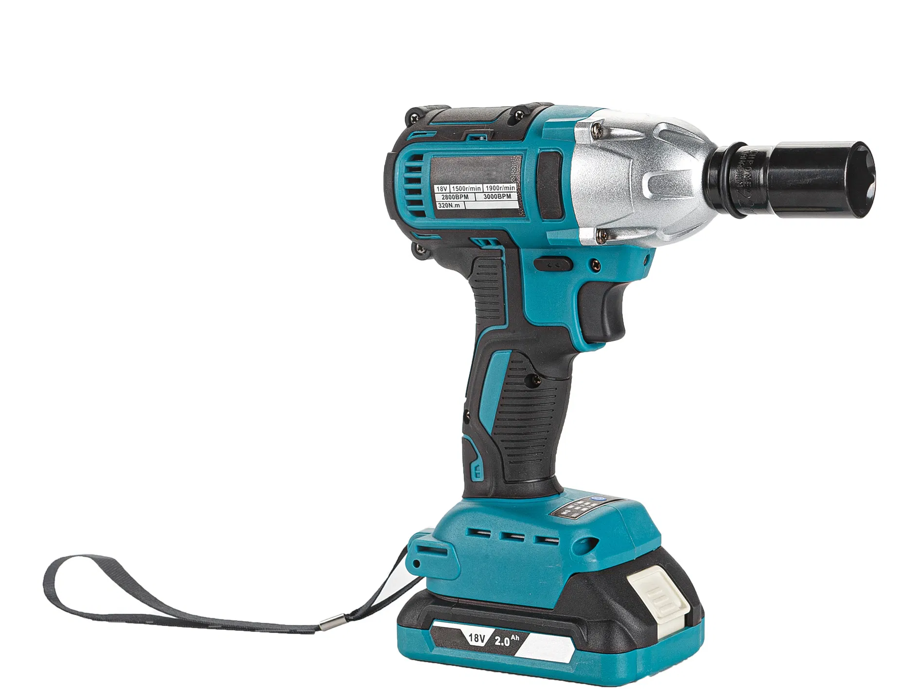 Cordless Impact Wrench 600n M No-Load Speed 0-2300r/Min