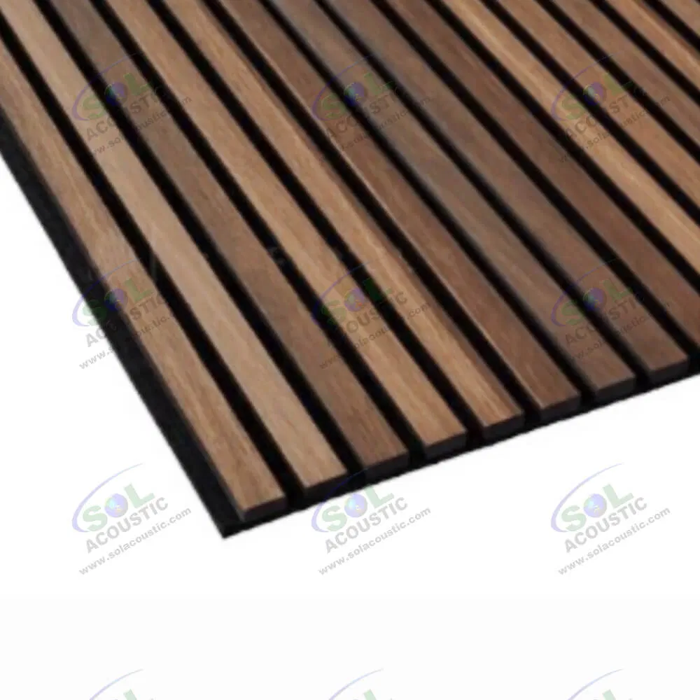 Sol Acoustic Natural Oak Soundproof Acoustic Wooden Wall Slat Panel