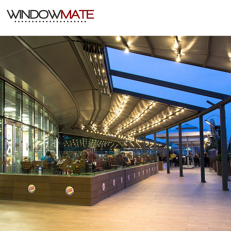 Outdoor Patio Pergola Awning Big Roof Cover Retractable Aluminum Awning