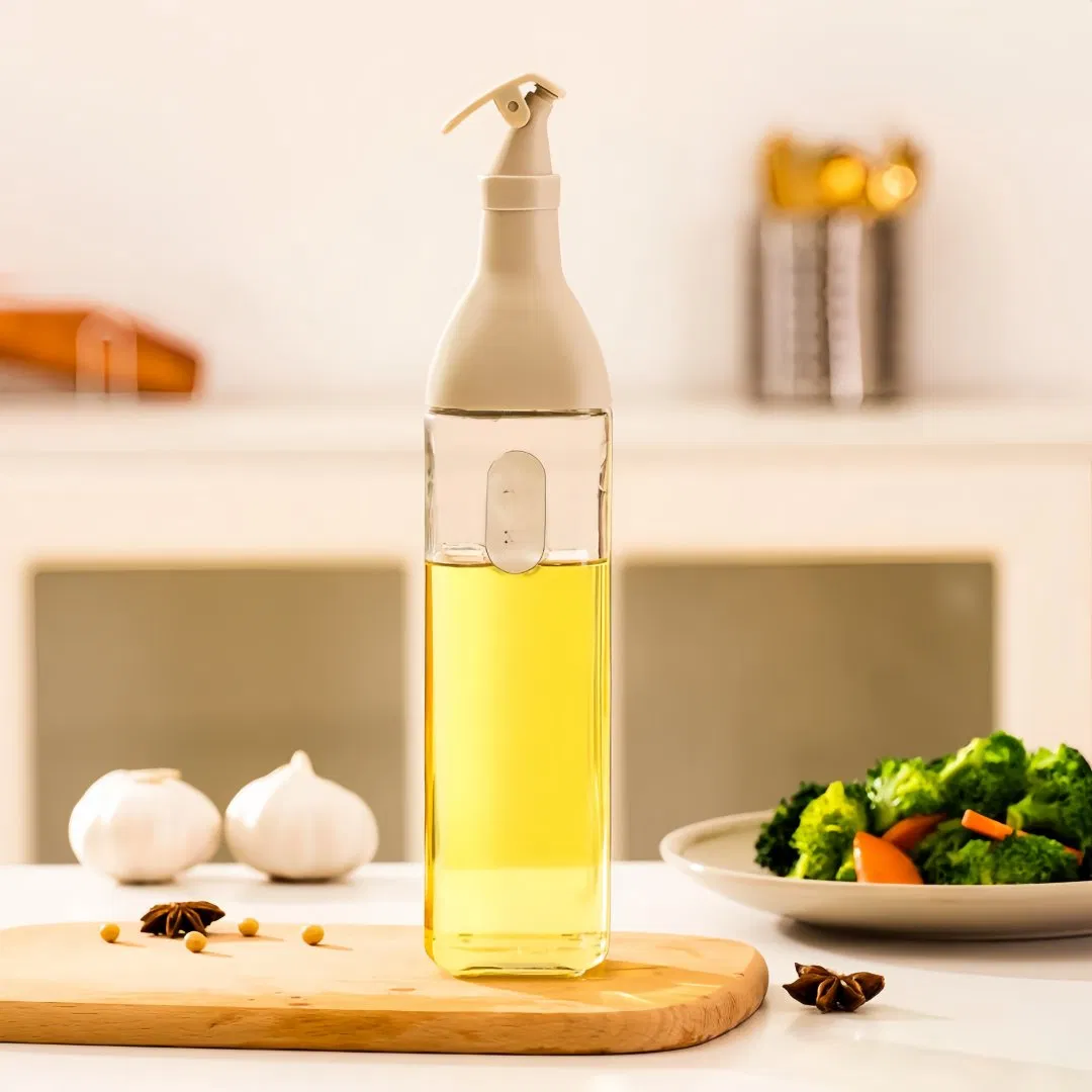 500ml Square Glass Oil Bottle with Color Options for Olive and Vegetable Oil Storage