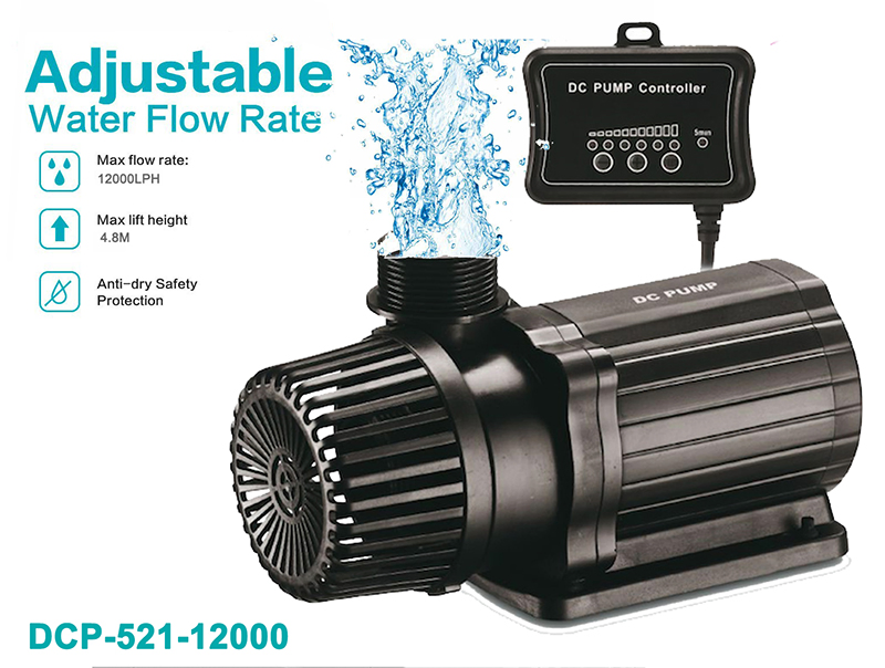 Gardening Water Pump with Flow Adjustable DC 24V 12000lph