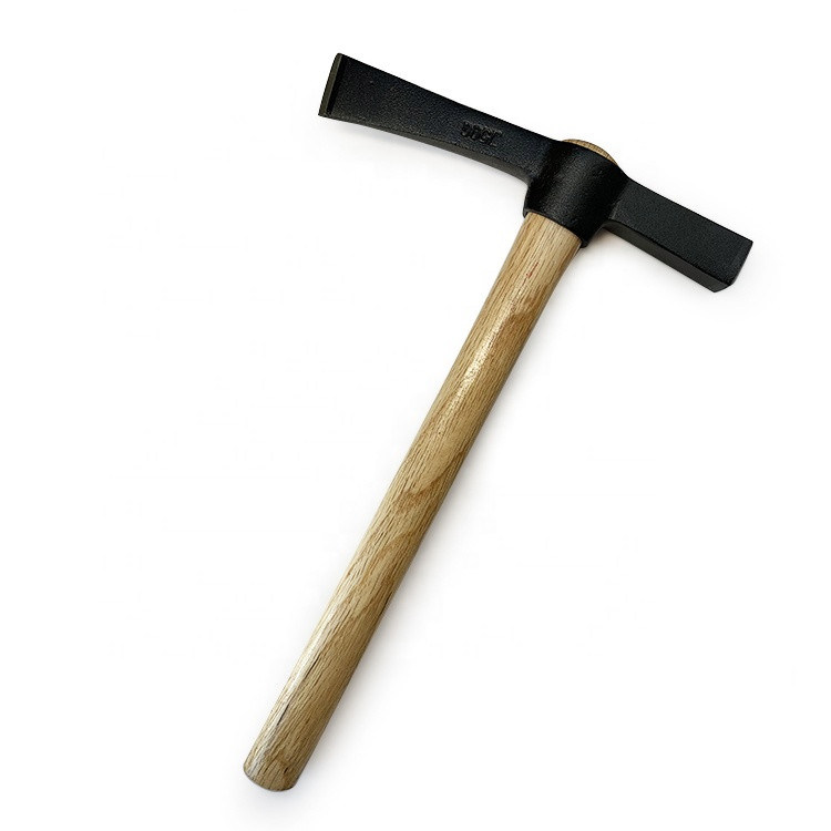 high Quality Mold Forged Pickaxe Mini Garden Pick with Beech Wood Handle