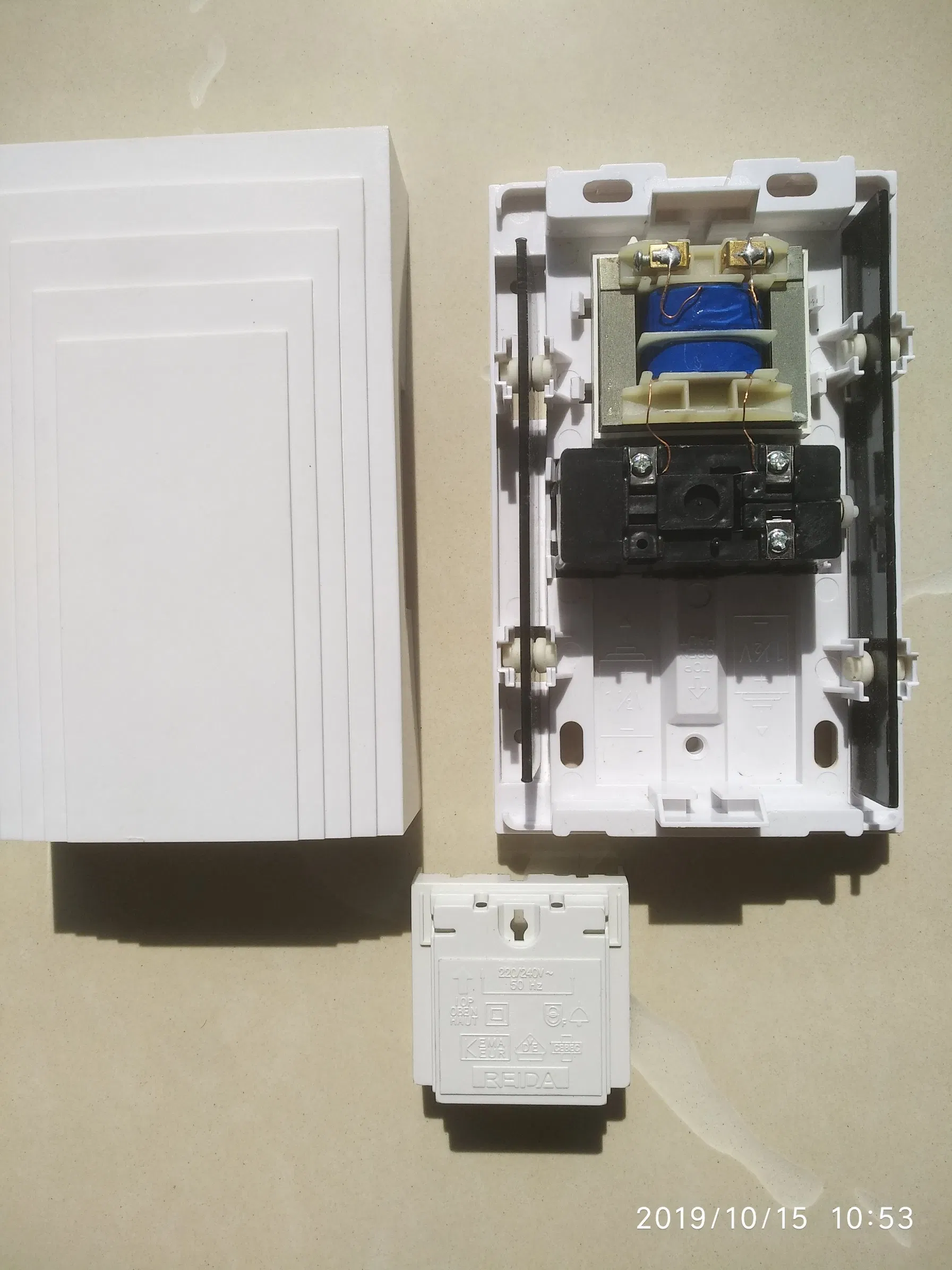 Black Mechanical Strike Dingdong Doorbell Chime