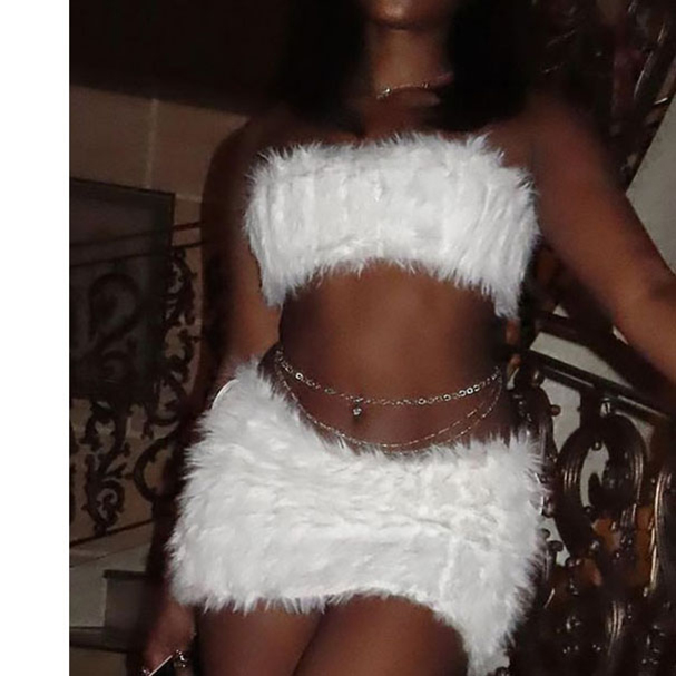 Комплект женский с юбкой уличный стиль