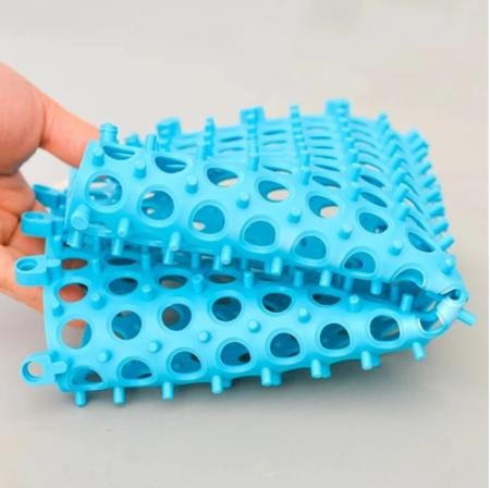 Hebei Elric PVC Round Hole Deck Non-Slip Drainage Interlock Floor Tile