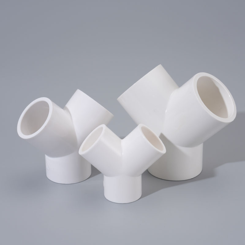 Premium PVC 3D Tee Connector for Residential and Industrial Plumbing Lines 3-Way Plastic Elbow Connectors
