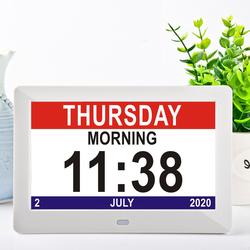 Электронные часы-фоторамка 10.1 дюйма с напоминанием о лекарствах