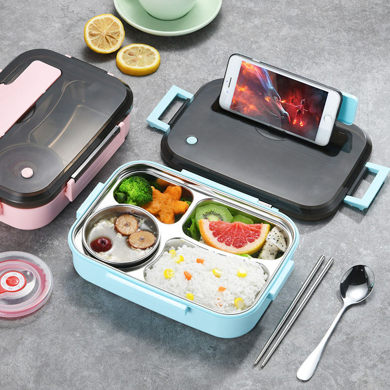 Kids Portable School Lunch Box with Insulated Stainless Steel Design
