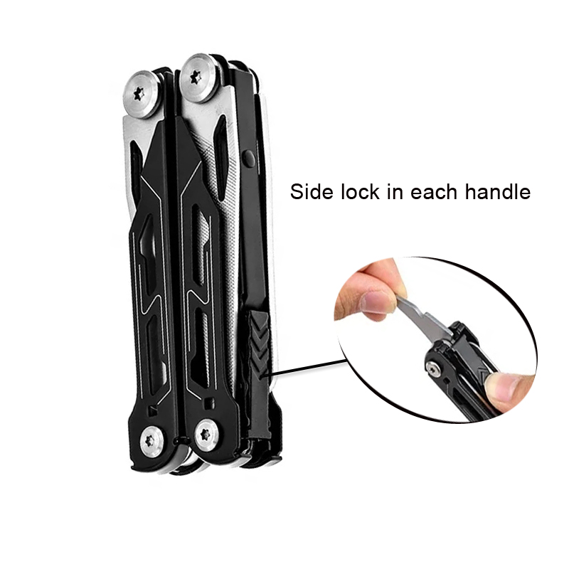 New Needle Nose Tool Camping Survival Multi Purpose Locking Stainless Steel Pliers
