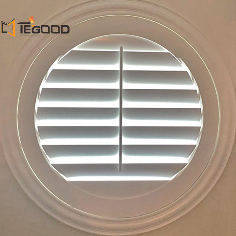 Factory Price Round Window Shutter Casement Louver Window Modern Aluminum Outdoor Operable