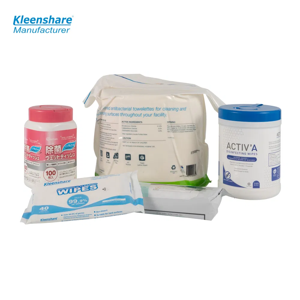 OEM 100 Count/Canister Lint Free Alcohol-Free Disposable Disinfection Medical Wipes All Purpose Cleaning Wipes