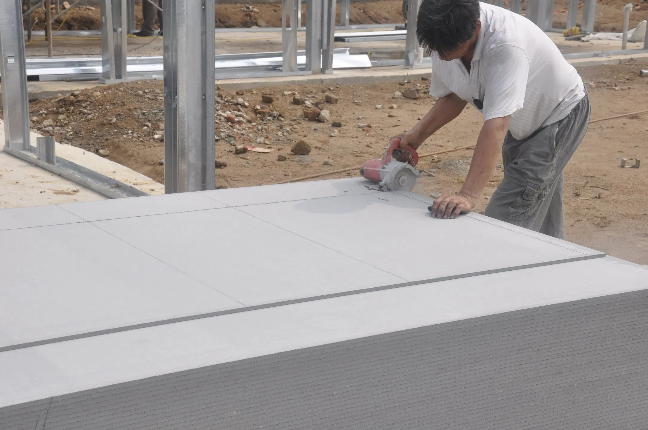 Wood Grain Fiber Cement Board High Density High Strength