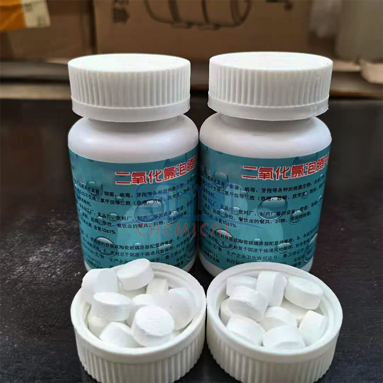 CAS No. 10049-04-4 Effervescent 3 Inch Tablet Chlorine Dioxide for Aquaculture