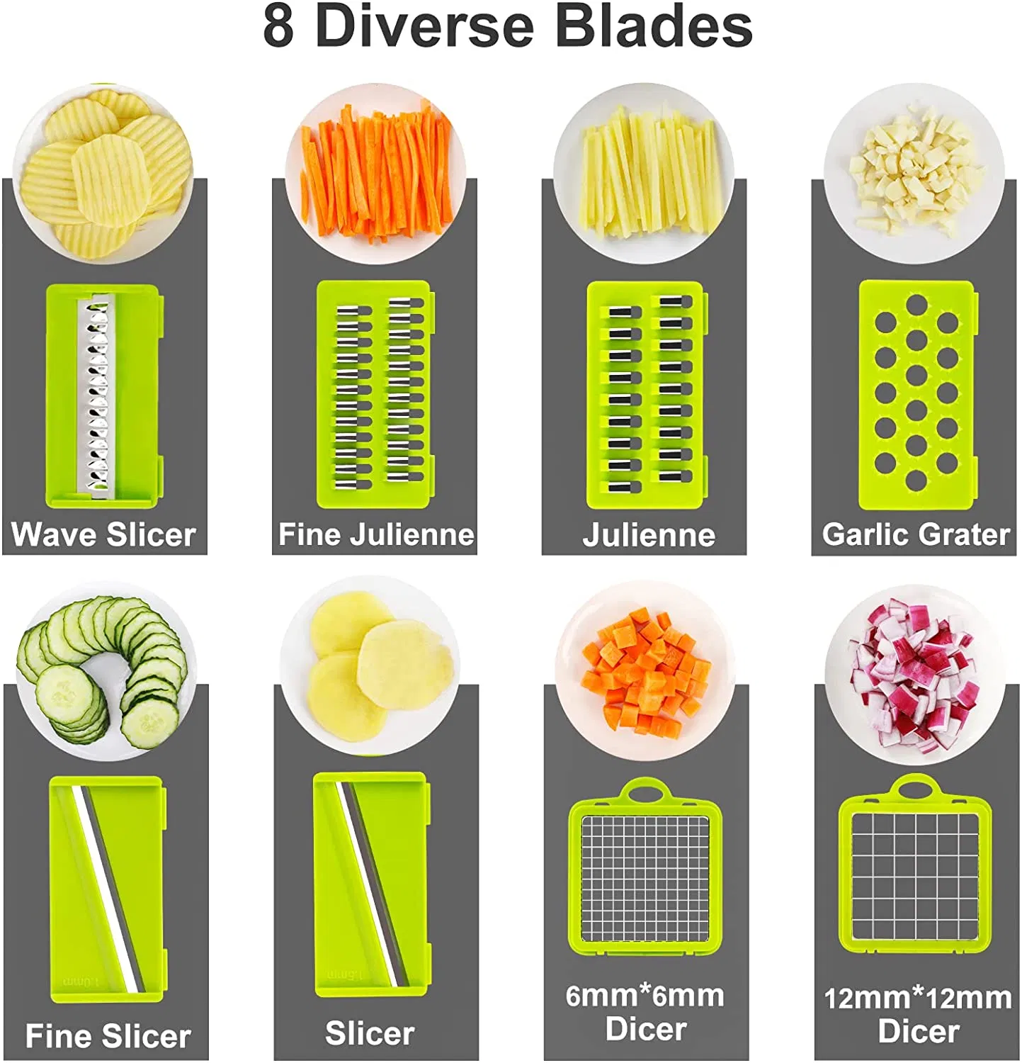 Многофункциональная ручная тёрка-измельчитель с контейнером