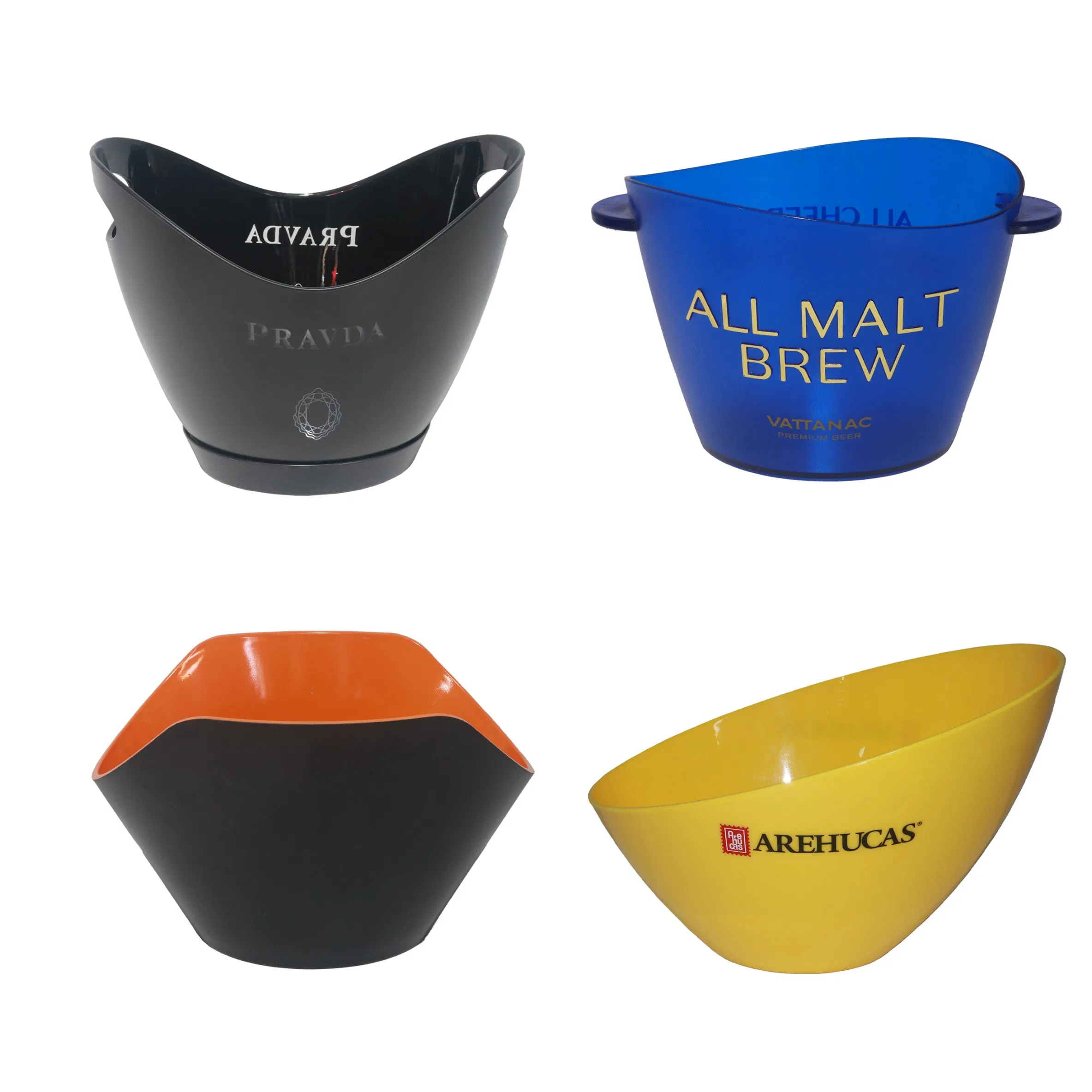 Custom Logo Color Size Smooth Surface Strong Sturdy Material Double Wall Drink Ice Bucket for James Ready Kokanee Beer