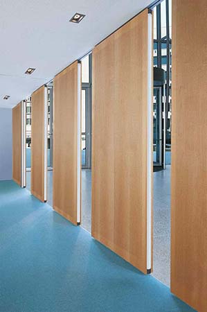 Electrical Motorize Horizontal Sliding Partition Walls Fully Automatic Operable Walls