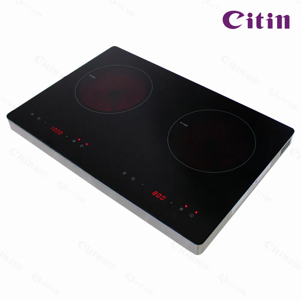 High Power Ceramic Stove with Sensor Touch for Double Zones