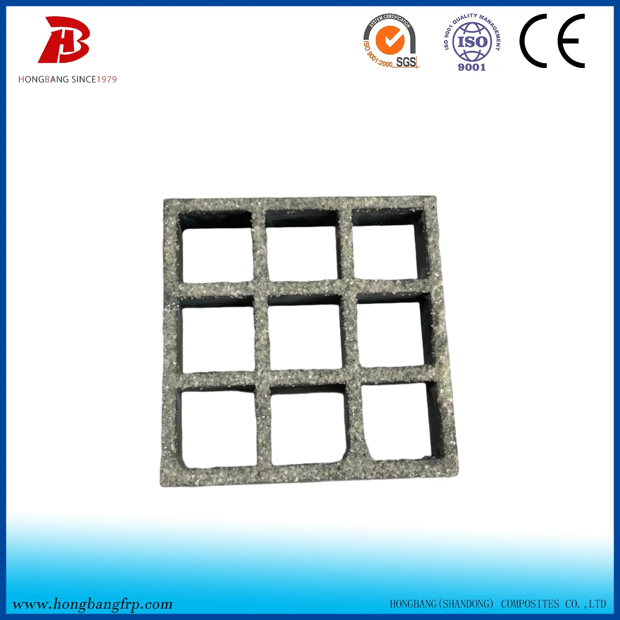 Molded FRP Grating with Square Mesh Opening Design
