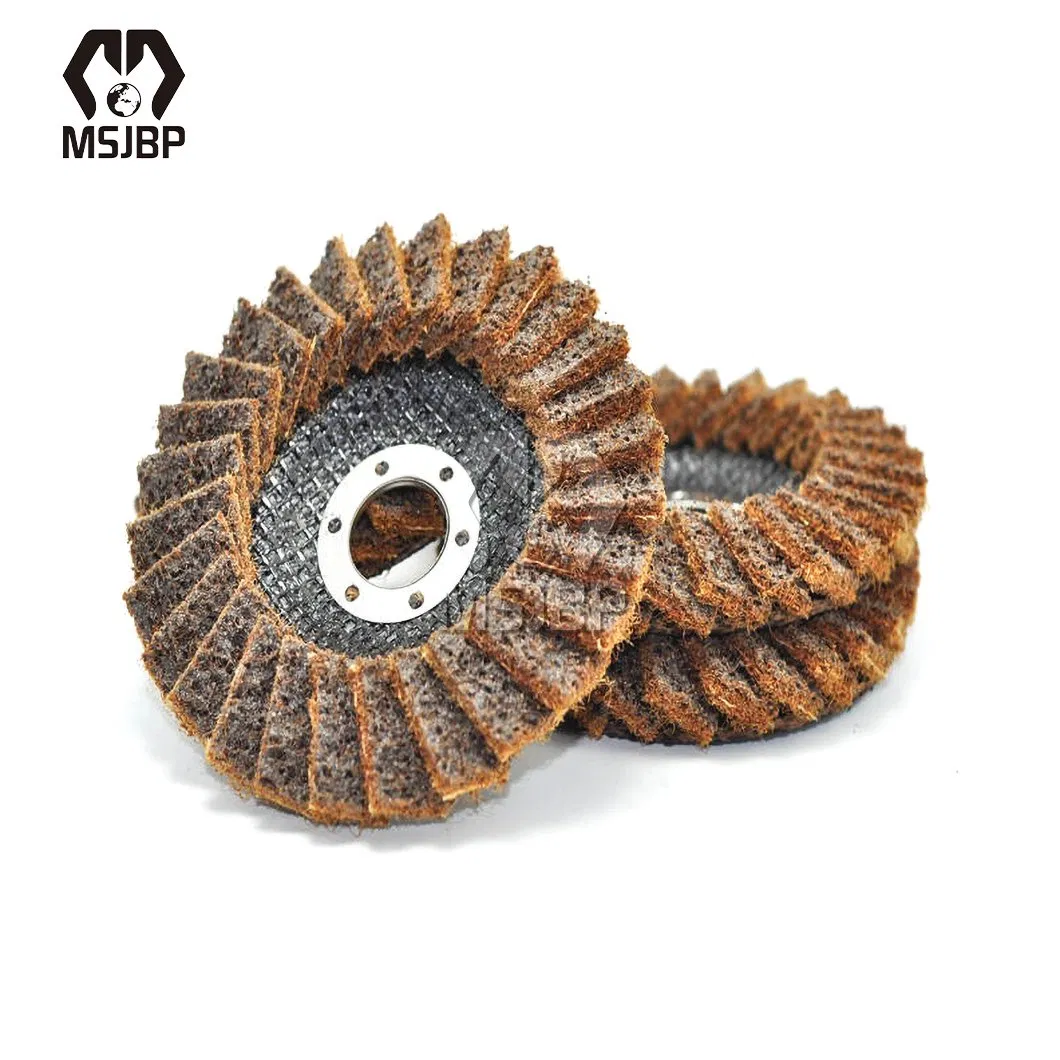 Msjbp Abrasive Convolute Wheel China Factory 230X22 250X22 Non-Woven Surface Conditioning Flap Discs for Woodworking