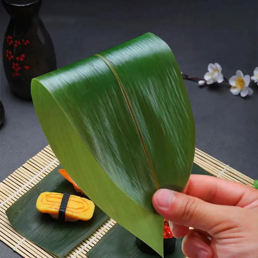 Organic Fresh Sushi Bamboo Leaves Food Decoration Leaf