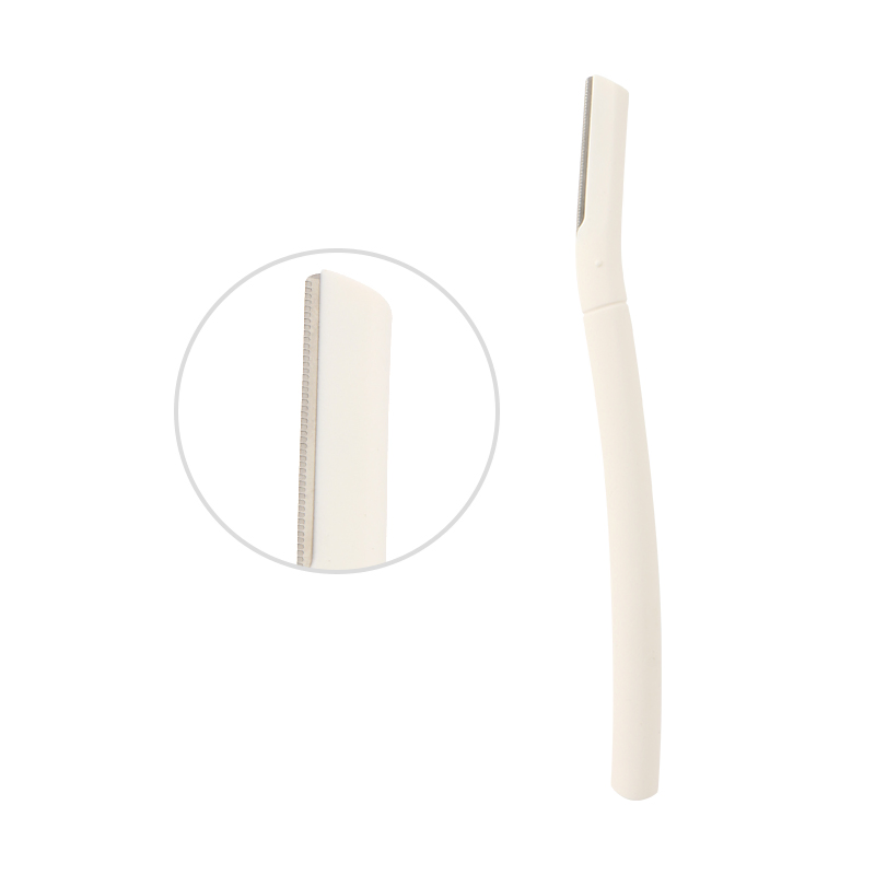 Small MOQ Good Quality PVC Bag White Color Eyebrow Razor with Safety Guard for Women′ S Shaving