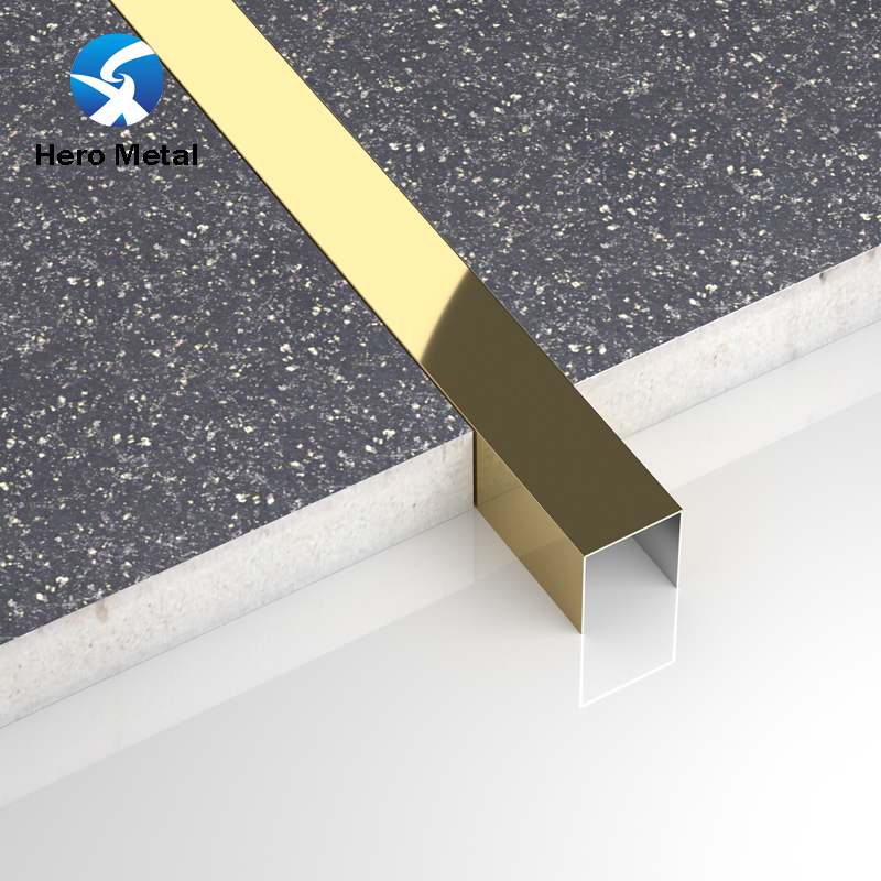 Stainless Steel U Shape Excellent Surface Tile Trim for Wall