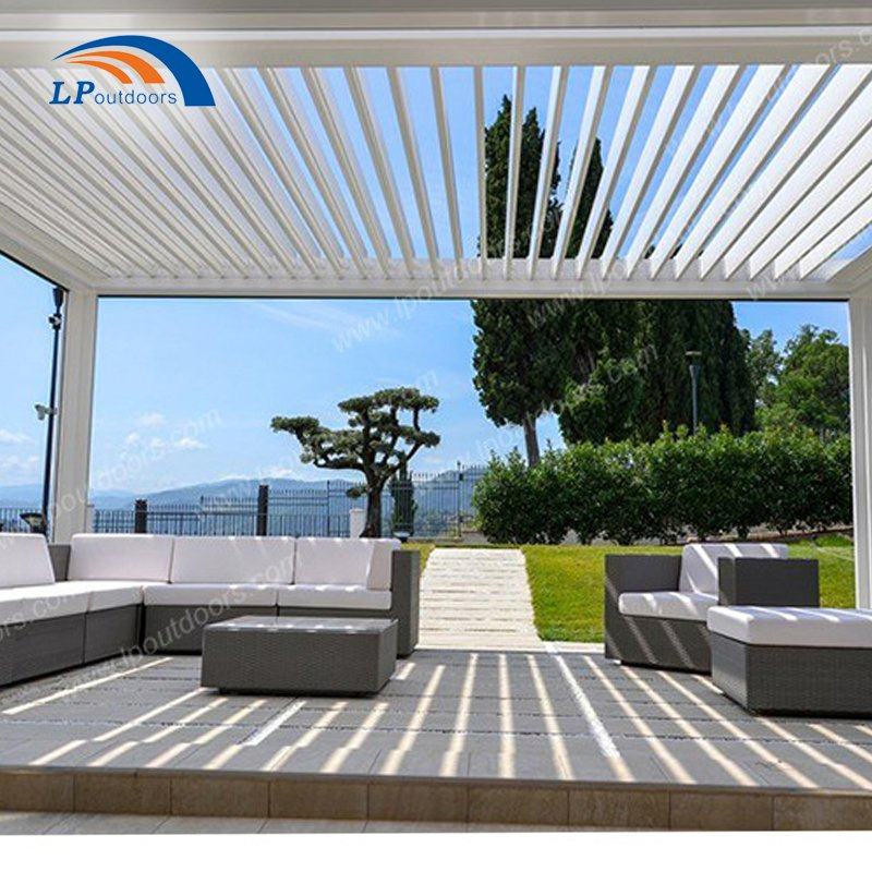 Premium Heavy Duty Motorized Aluminum Pergola for Outdoor Spaces