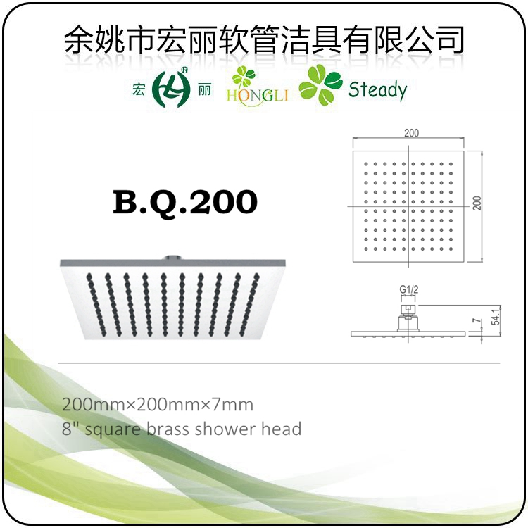 B. Q. 5040 Brass Shower Head