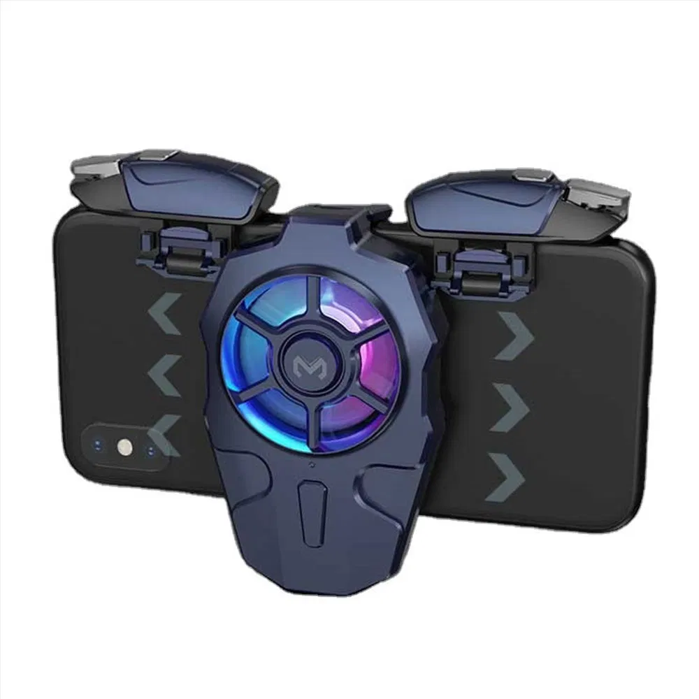 Wholesale 2 in 1 Multi-Function Mobile Phone Game Controller Trigger Button with Cooling Fan