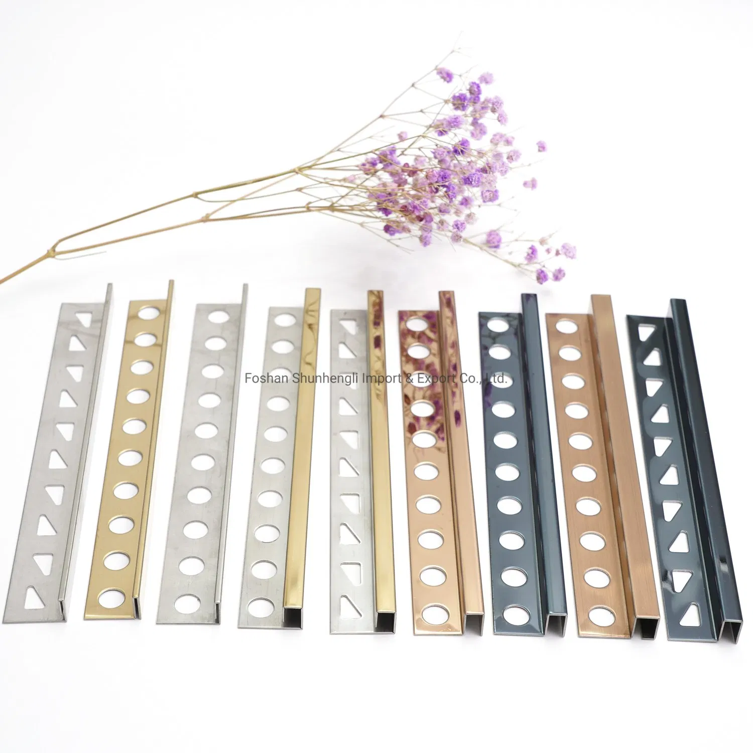 Background Wall 304 Stainless Steel Decorative Trim 8 mm Wide Tile Edge Trim