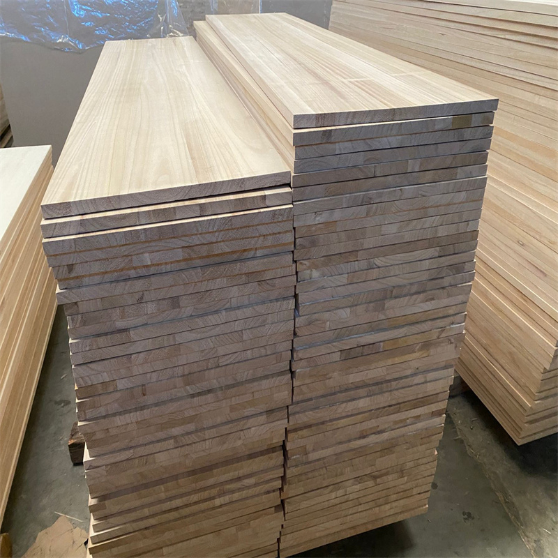 Paulownia Edge Glued Panels with Natural Color 22mm Thickness