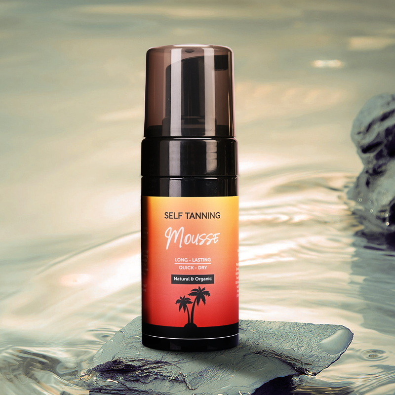 Beauty Cosmetics Skin Care Natural Ingredients Self Tanning Mousse Dark Tan Self Tanning Mousse
