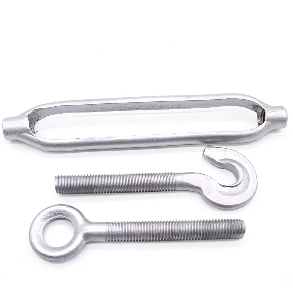 Forged Open Body Turnbuckle with Hook and Eye