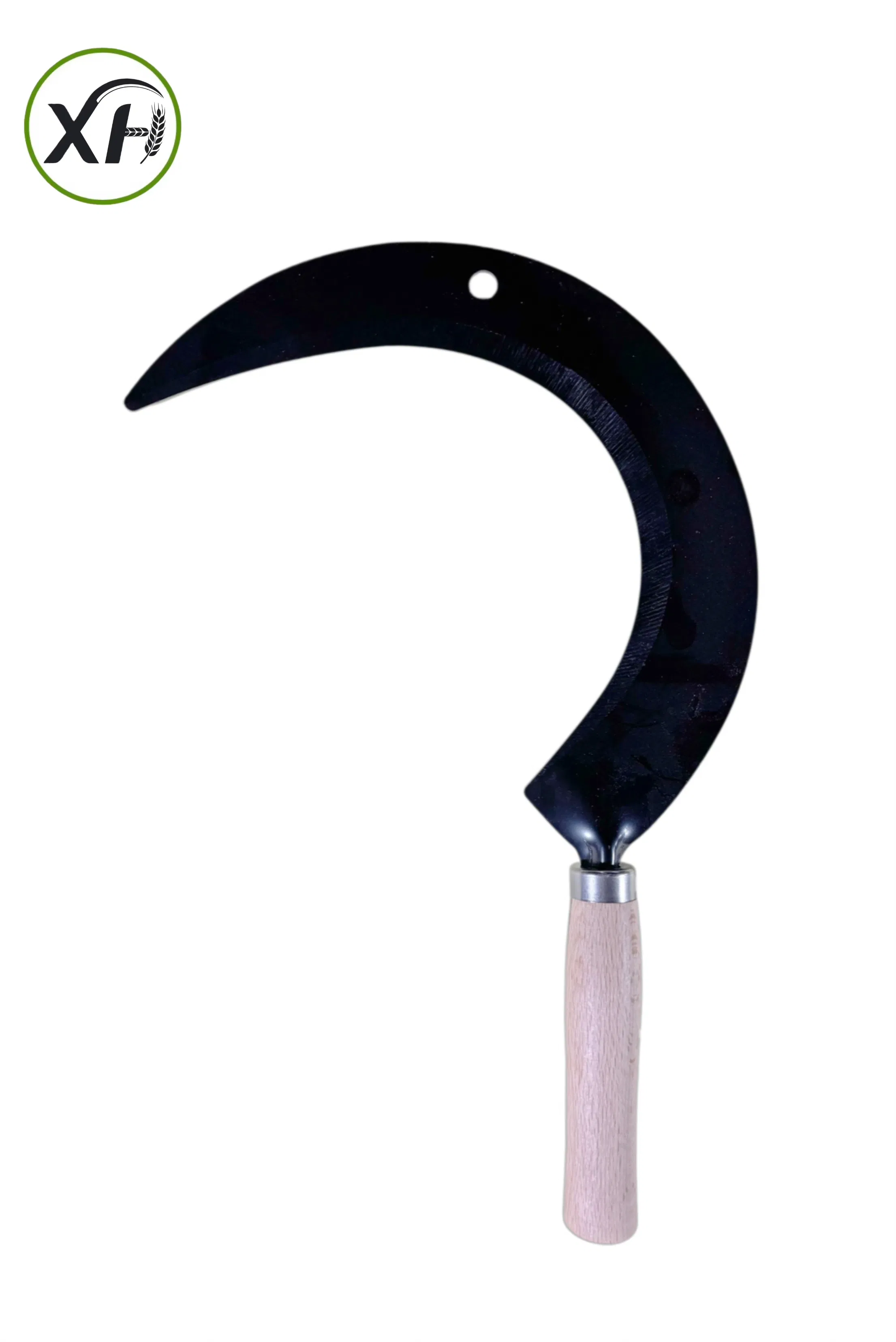 Best-Selling Industrial-Grade Agricultural Grass Cutter with a 1.9mm Durable Steel Large Curved and a Beech Wooden Handle Sickle