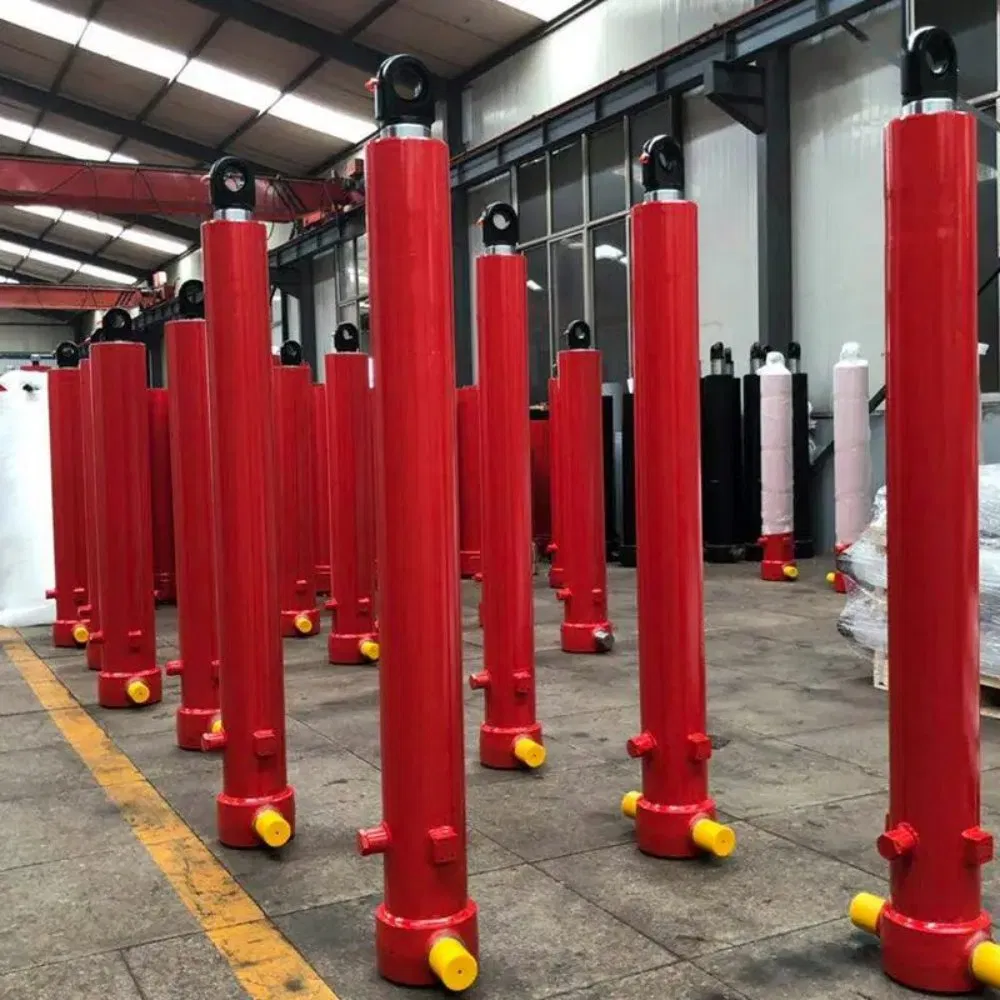 Гидравлический цилиндр для самосвала, одноступенчатый